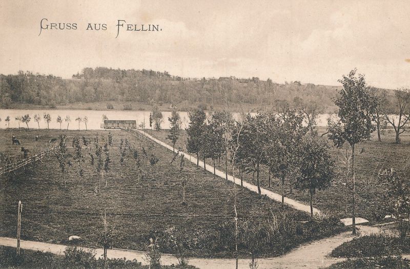 Viljandi järve rannavaade supelusmajaga