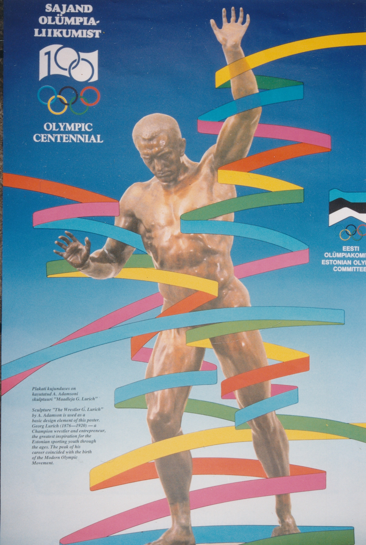 Plakat Sajand olümpialiikumist