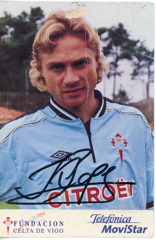 Jalgpallur Valeri Karpini autogrammiga postkaart
