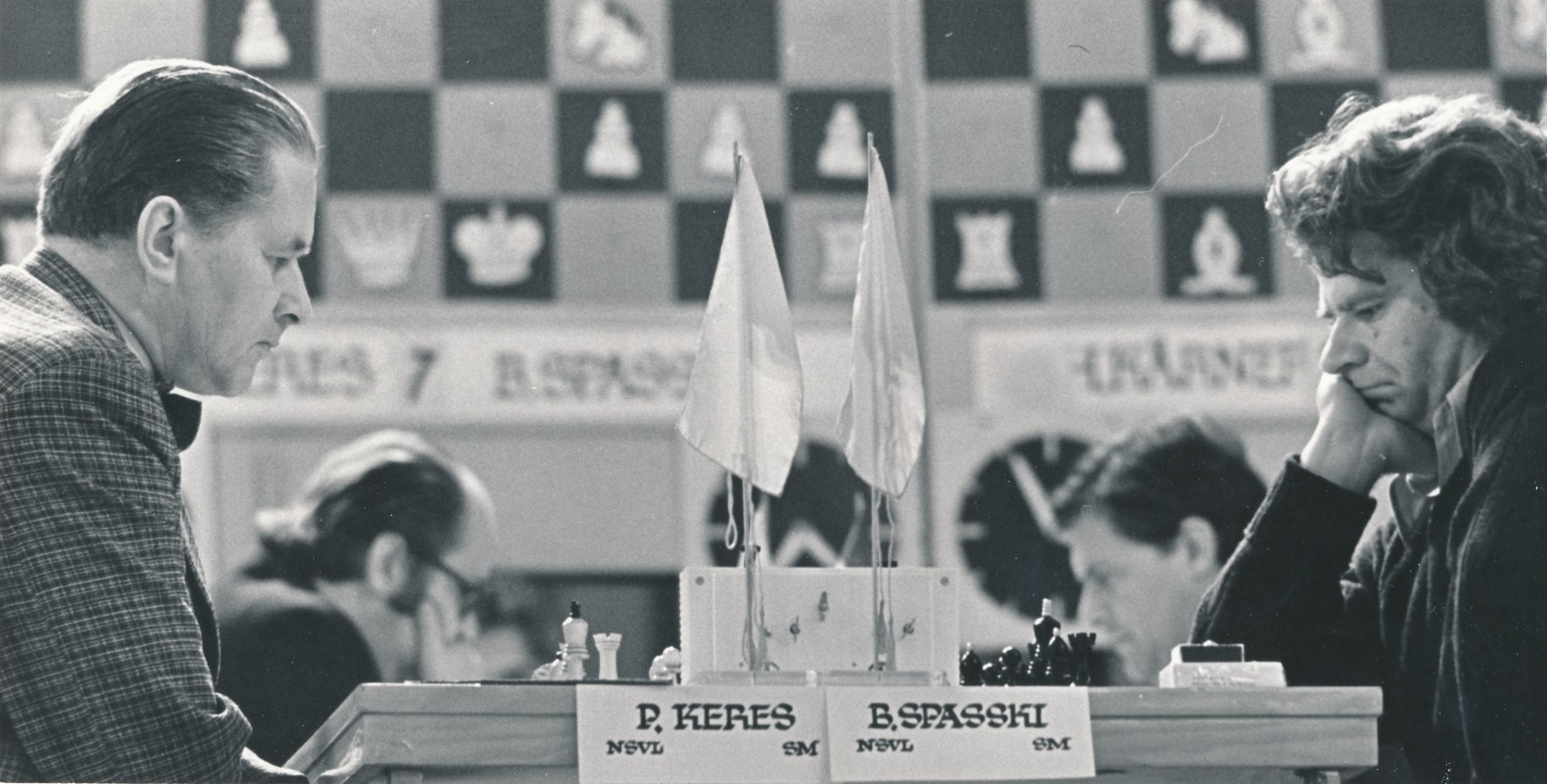 Paul Keres vs Boriss Spasski maleturniiril Tallinn-75