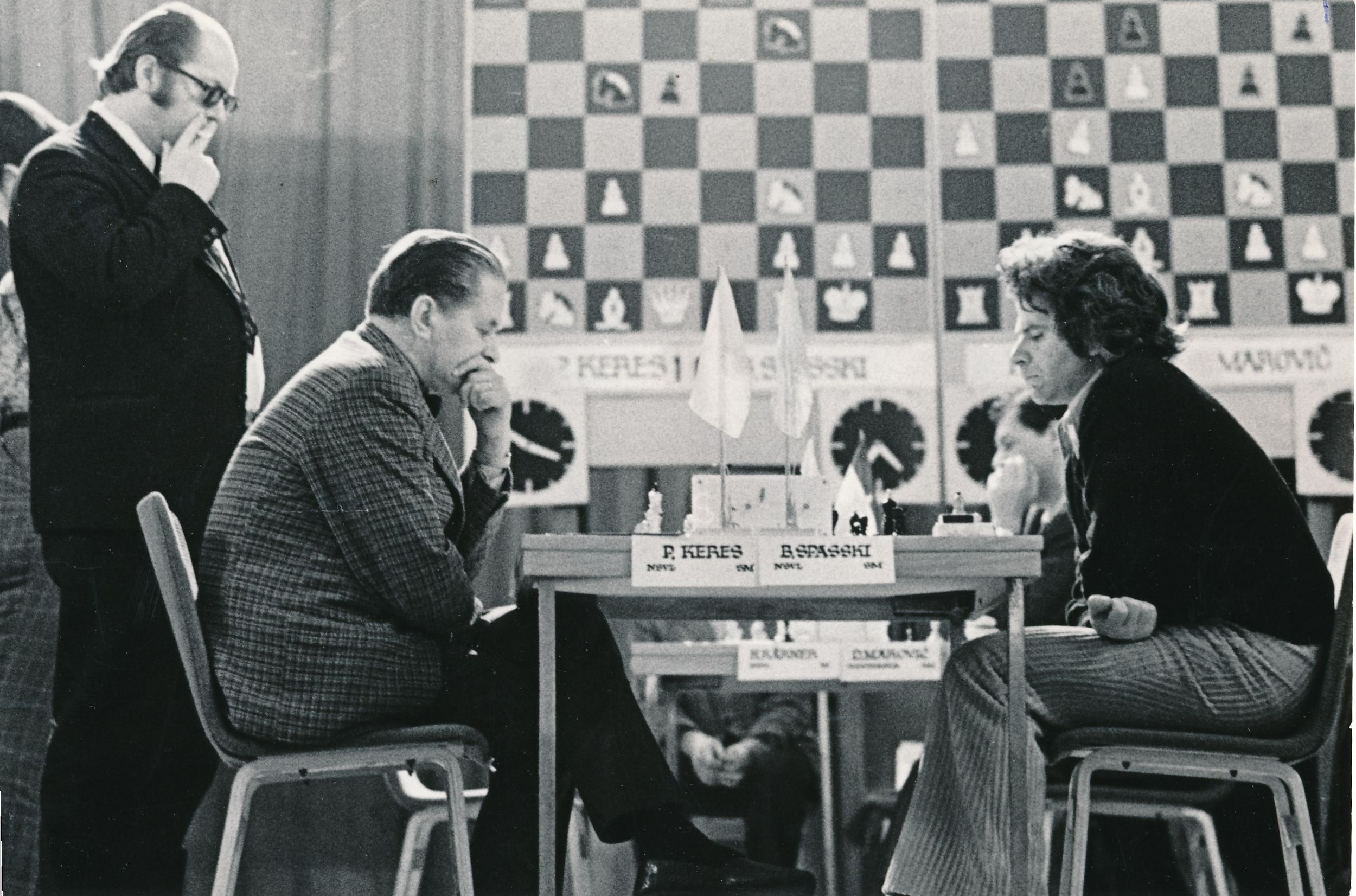 Paul Keres vs Boriss Spasski maleturniiril Tallinn-75