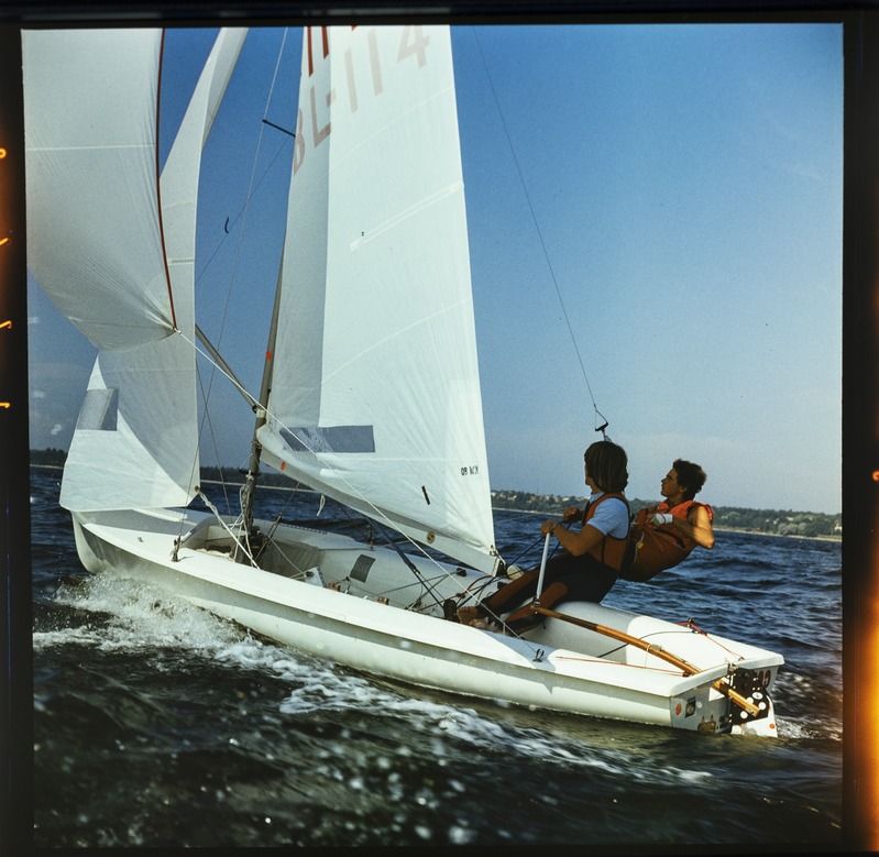 XXII Moskva suveolümpiamängude purjeregatt Tallinnas 1980, "470" klassi jaht merel