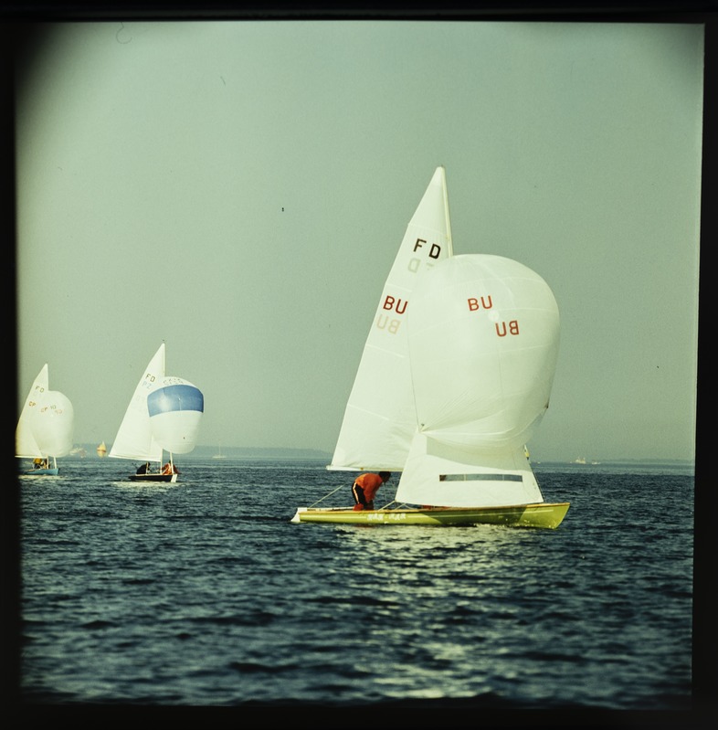 XXII Moskva suveolümpiamängude purjeregatt Tallinnas 1980, purjeklass "Lendav hollandlane" jahid merel