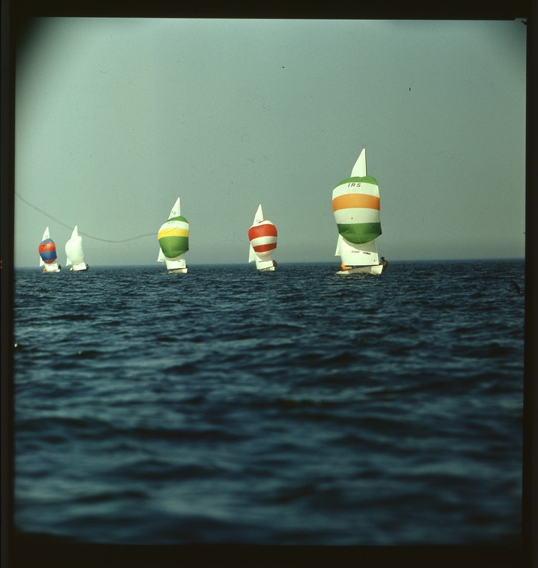 XXII Moskva suveolümpiamängude  purjeregatt Tallinnas 1980, purjeklass "Lendav hollandlane" jahid merel