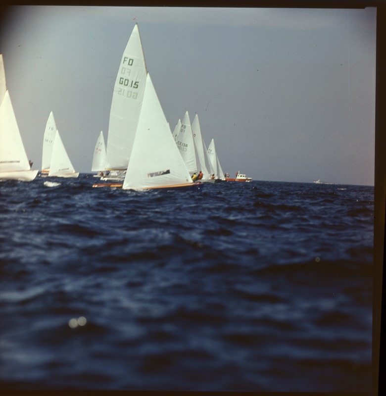 XXII Moskva suveolümpiamängude  purjeregatt Tallinnas 1980, purjeklass "Lendav hollandlane" jahid merel