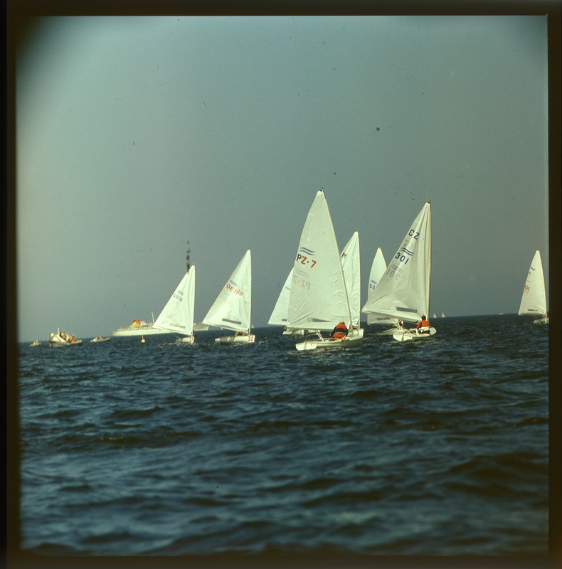 XXII Moskva suveolümpiamängude  purjeregatt Tallinnas 1980, purjeklass "Finn" jahid merel