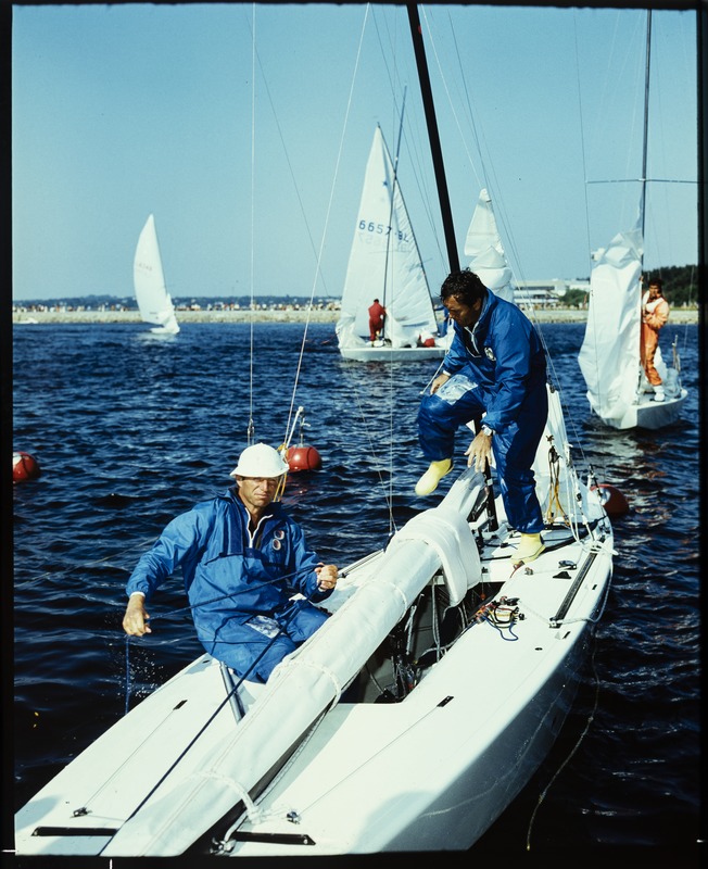 XXII Moskva suveolümpiamängude purjeregatt Tallinnas 1980, esiplaanil Hubert Raudaschl