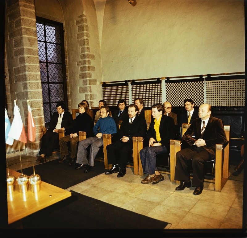Tallinna Olümpiaregati  1980 toimumise hüvanguks ühiskondlikku tööd teinud inimeste vastuvõtt raekojas