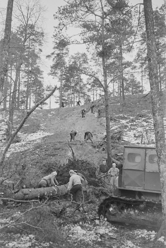 Slaalomi nõlvaku ehitamine Mustamäel