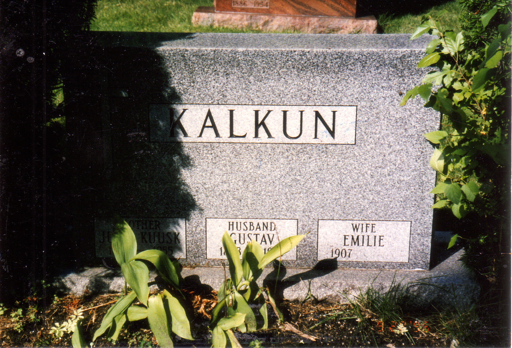 Gustav Kalkuni hauaplats