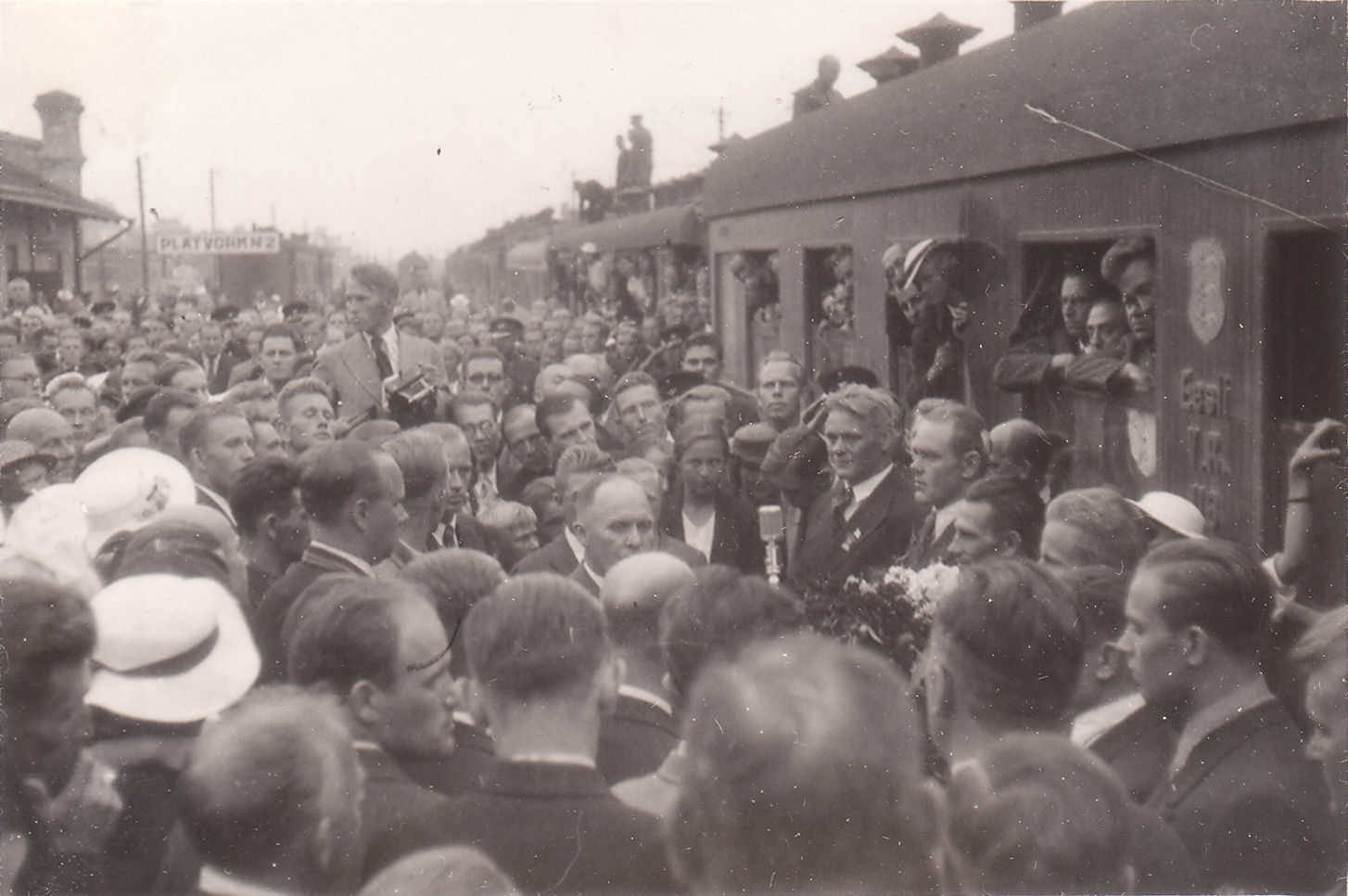 2-kordse olümpiavõitja Kristjan Palusalu vastuvõtt Eestis 1936