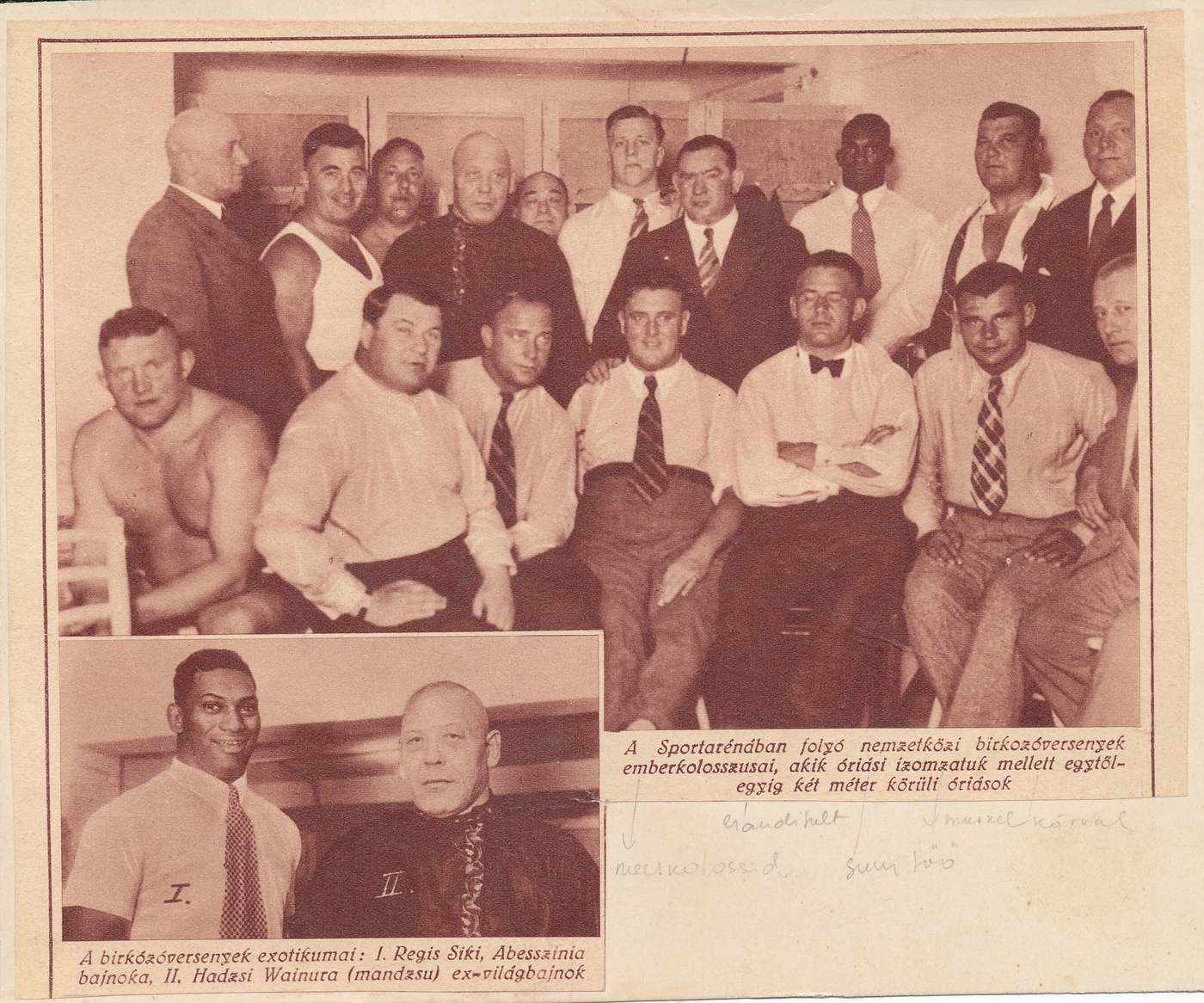 Grupp elukutselisi maadlejaid