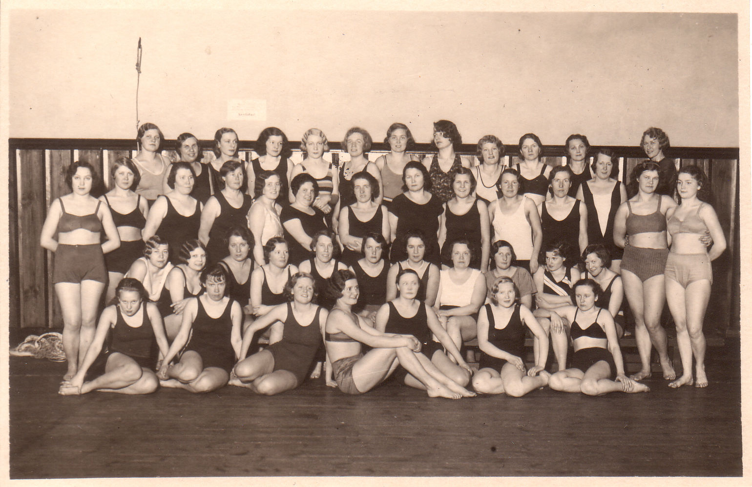 Grupp naisvõimlejaid 1930. aa
