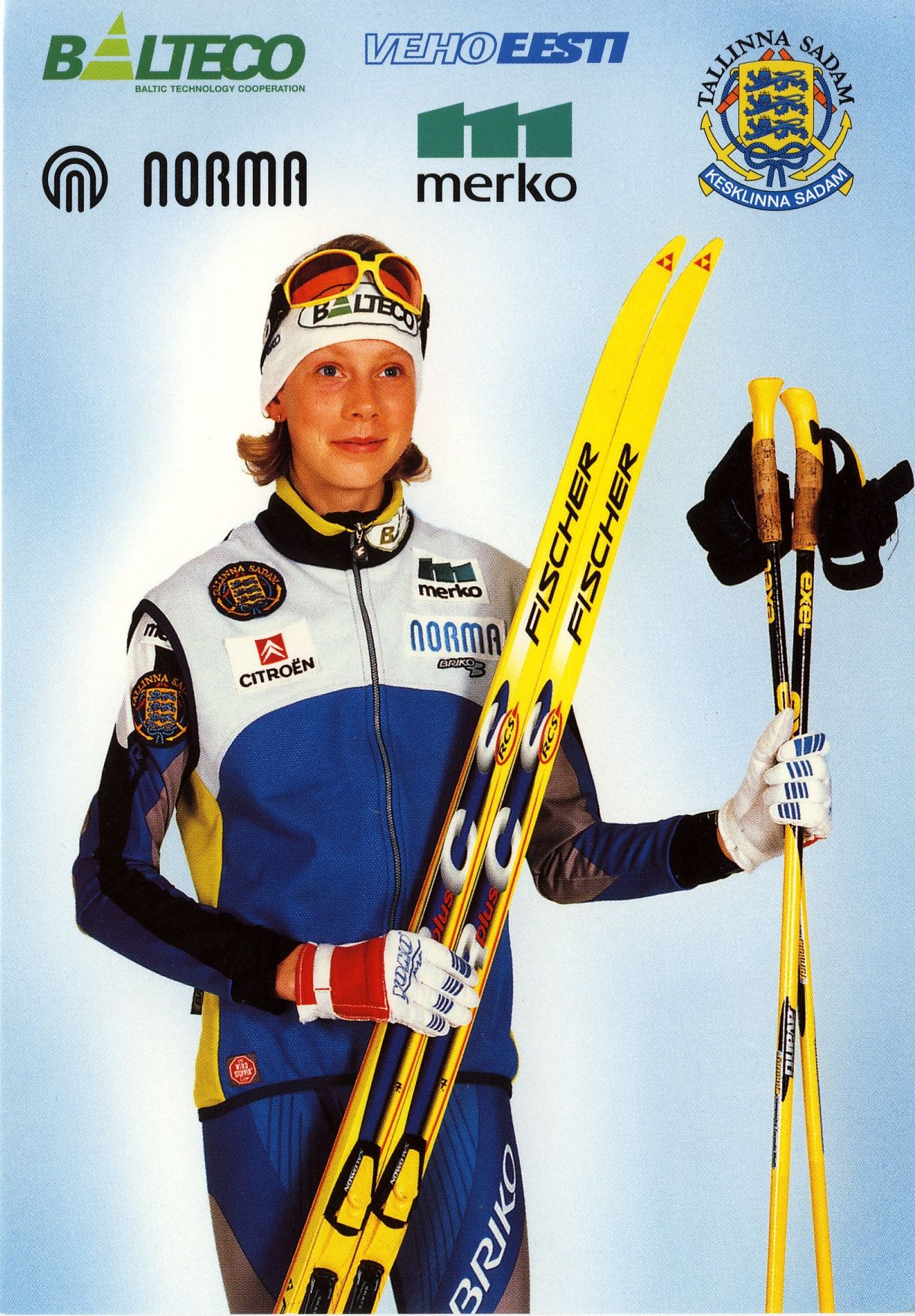 Postkaart: suusataja Katrin Šmigun