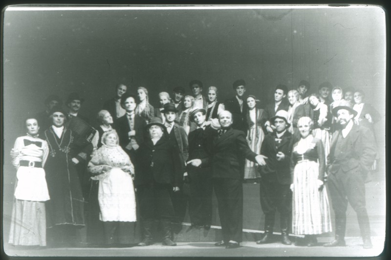 Reprofoto. "Kosjasõit" (August Kitzberg). Tallinna Töölisteater, 1932.