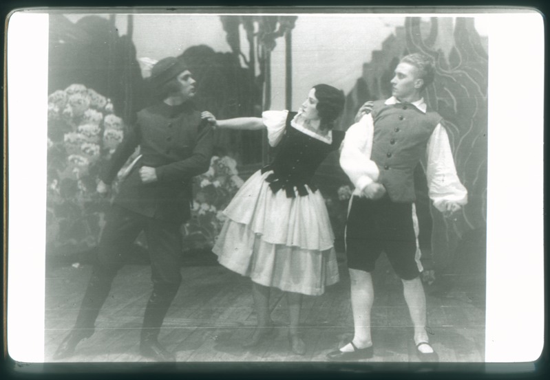 Reprofoto. "Giselle" (A. Adam). Estonia, 1929. Metsavaht - Boris Blinov, Giselle - Vally Kuurmann, Albert - Artur Koit.