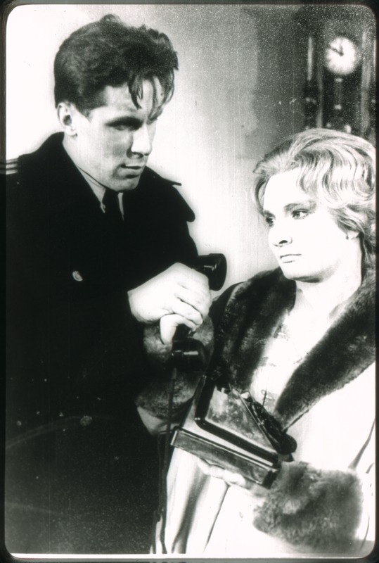 Reprofoto. "ookean" (A. Štein). Vanemuine, 1961. Anja - Lia Laats, Platonov - Jaan Saul.