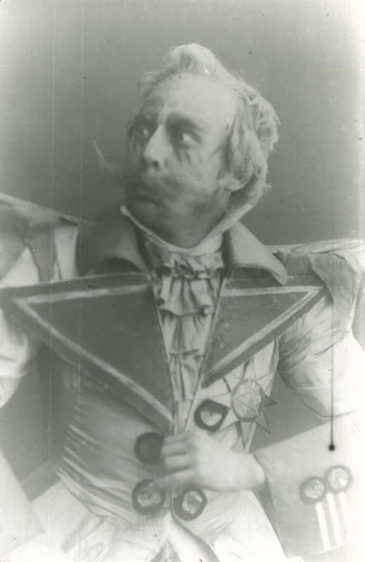 Reprofoto. "Tontide sonaat" (A. Strindberg). Draamastuudio 1923. Ooberst - Johannes Kaljola.