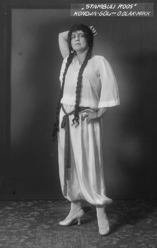 Foto, negatiiv, Olga, Mikk-Krull, Estonia, 1923