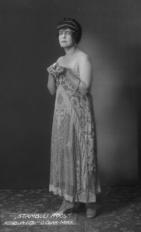 Foto, negatiiv, Olga, Mikk-Krull, Kondja Gül, Leo Falli operett, Stambuli roos, Estonia, 1923