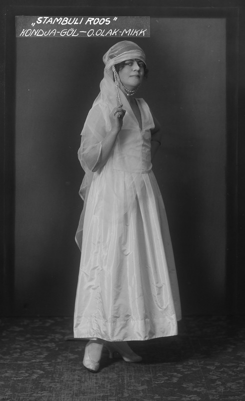 Foto, negatiiv, Olga, Mikk-Krull, Kondja Gül, Leo Falli operett, Stambuli roos, Estonia, 1923