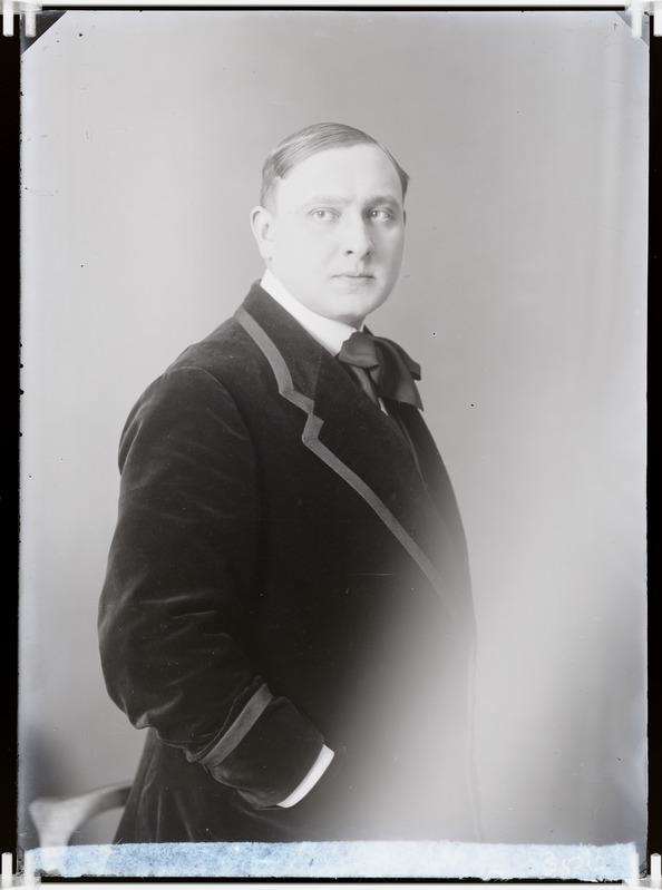 Foto, negatiiv, Paul Pinna, portree, 1910