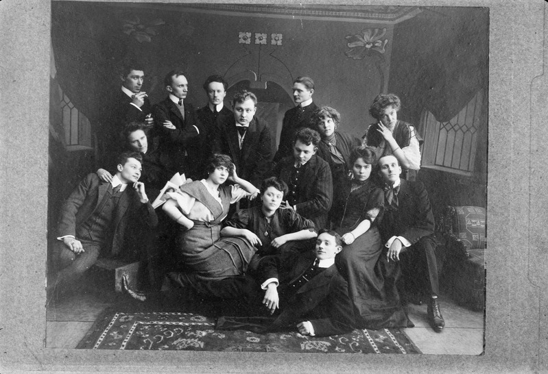 Estonia näitlejad, grupipilt, 1905-1908