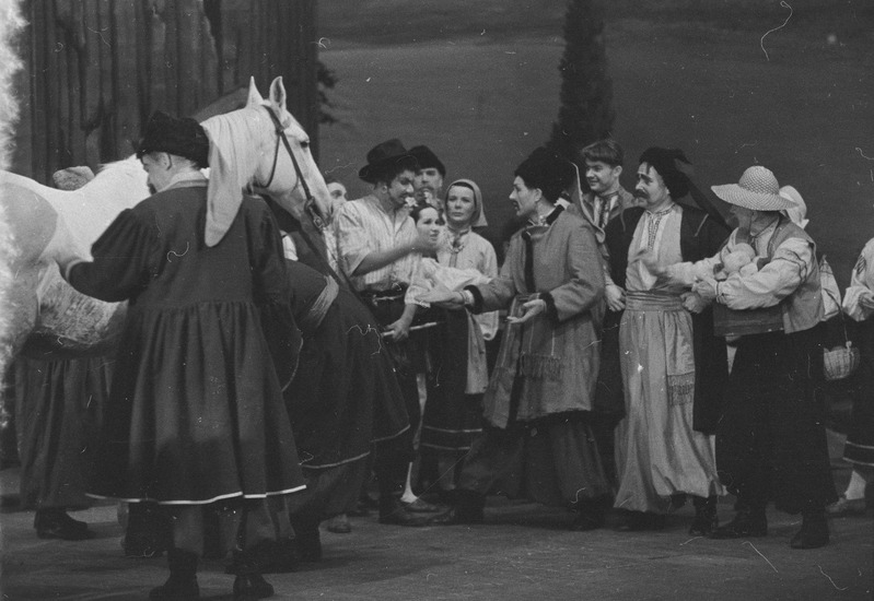 Zaporoožlane Doonau taga, Teater Estonia, 1948, pildil: stseen etendusest