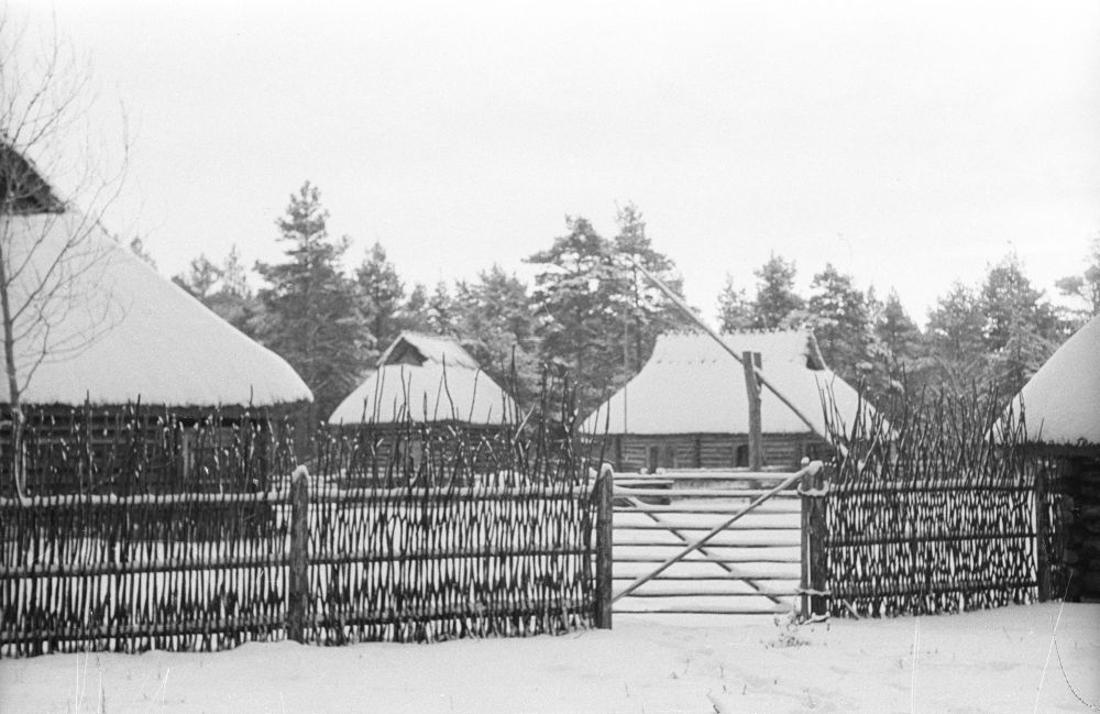 Köstriaseme talu talvine õuevaade.