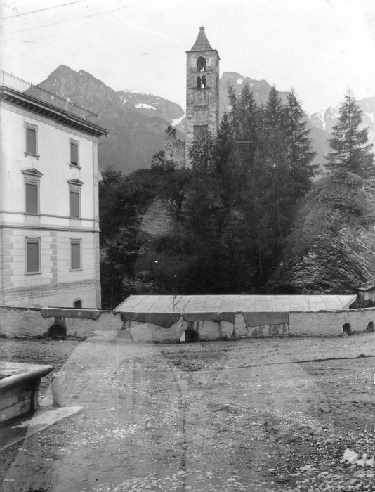 Klaasnegatiiv. Linnavaade (Baden Šveitsis?)