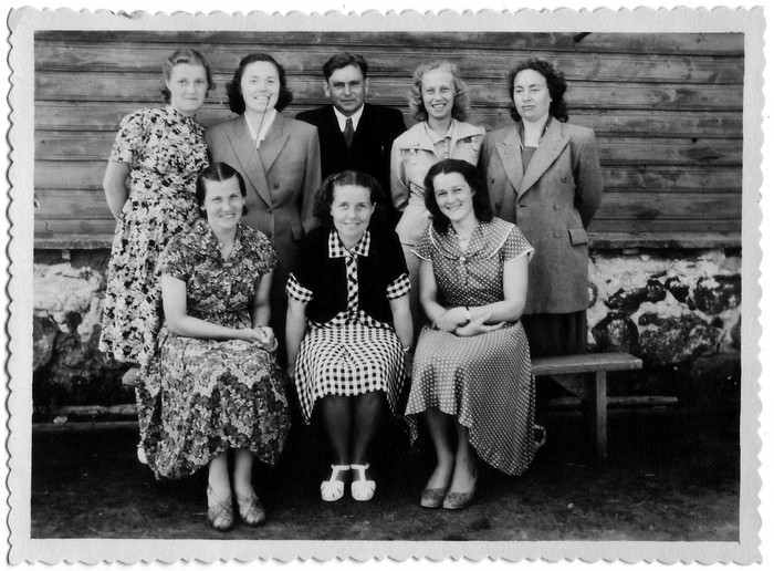 Jausa kooli õpetajad 1954/55 õ.a.
