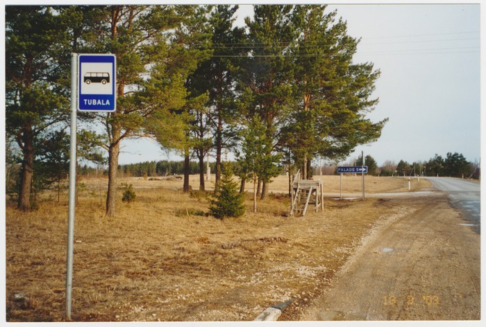 Piimapukk Tubala bussipeatuse juures