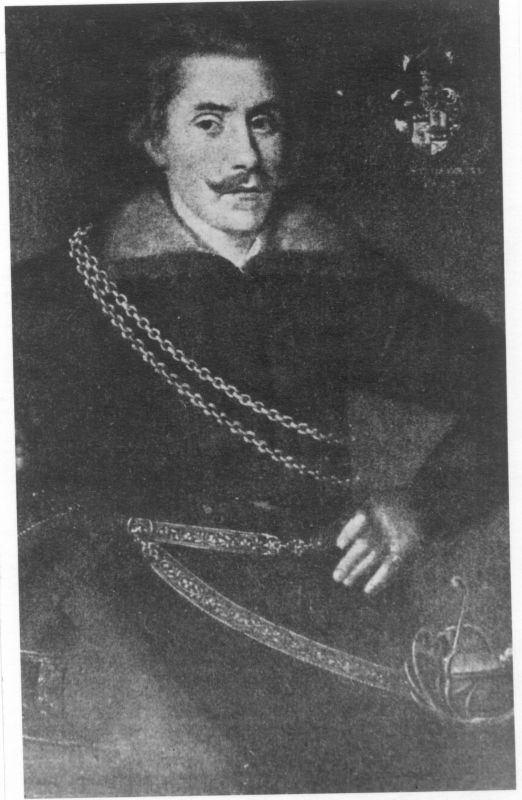 Foto. Jakob De la Gardie, krahv, Haapsalu krahvkonna omanik, Eestimaa kindralkuberner. Fotokoopia maalist.