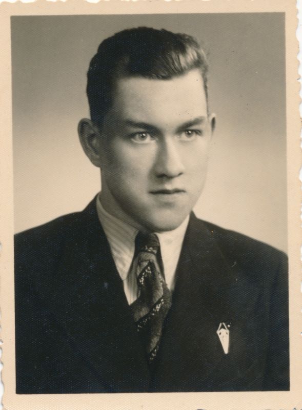 Foto. Portreefoto. Kooliõpilane. 1938. Kurtz Snabb.