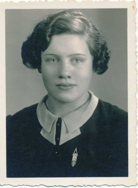 Foto. Portreefoto. Kooliõpilane. 1938.