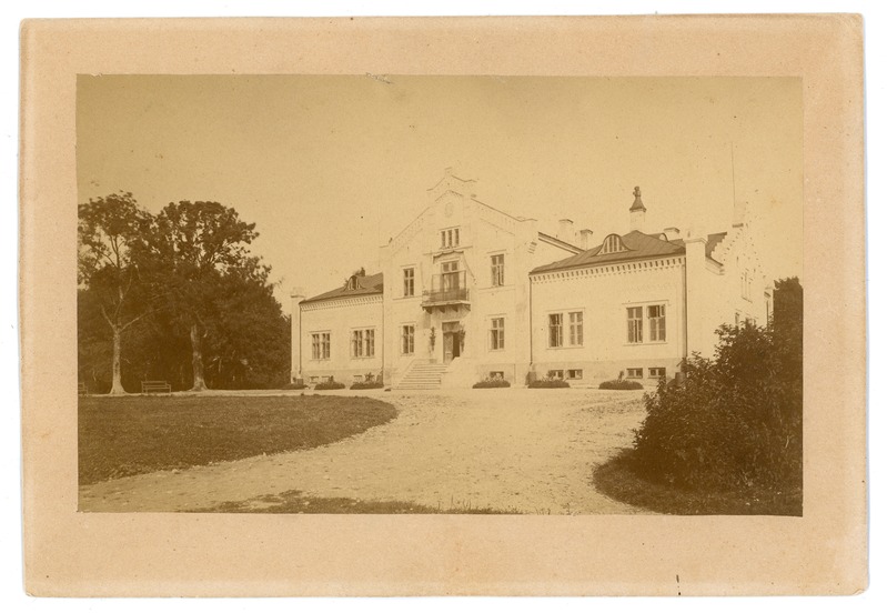 Foto. Pädaste mõisahoone Muhu saarel, Hellamaal, 1880-1890, Johanna Menerti kogu