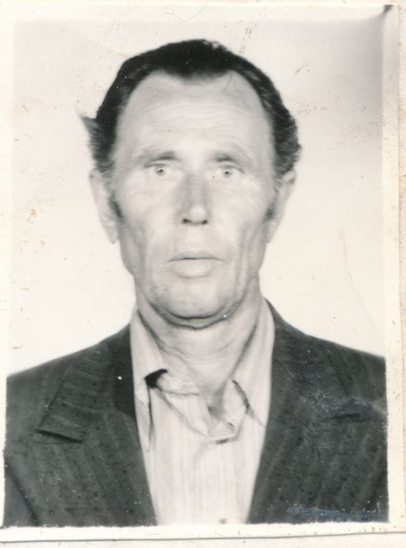 Foto. Sõjaveteran Paul Rahu. Mustvalge. Asub HM 7940:1.