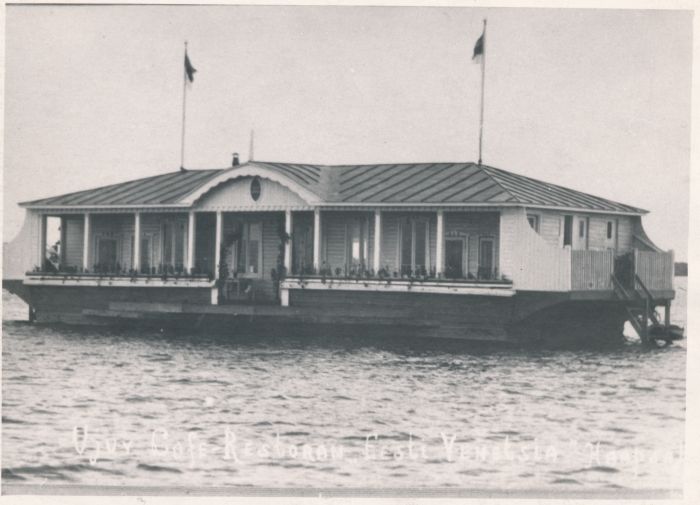 Foto. Ujuv kohvik-restoran "Eesti Veneetsia" Haapsalu lähedal ca 1926-27. 1967. Ü. p. M. Arro.