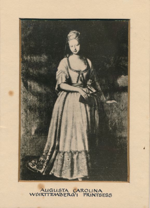 Foto. Elmar Haljaste kogu. Augusta-Carolina Württenbergi printsess, suri Koluveres.