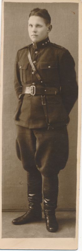 Foto. Sõjaväelane, veltveebel (?) .
Foto: J.Grünthal. Haapsalu