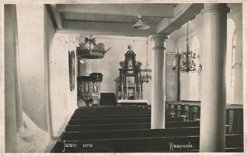Foto. Haapsalu Jaani kirik sisevaade