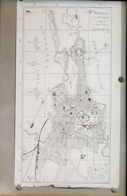 Negatiiv. Haapsalu linna plaan.
Ümberpildistus muuseumi fotost.