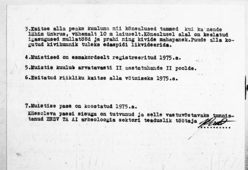 Negatiiv. Jalukse. Ohvripuud. "Hiietammed".
Ü.p. 1976.