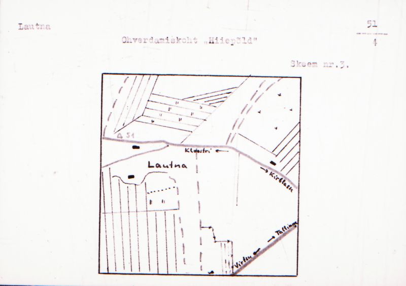 Negatiiv.  Lautna. Ohverdamiskoht "Hiiepõld".
Ü.p. 1976.