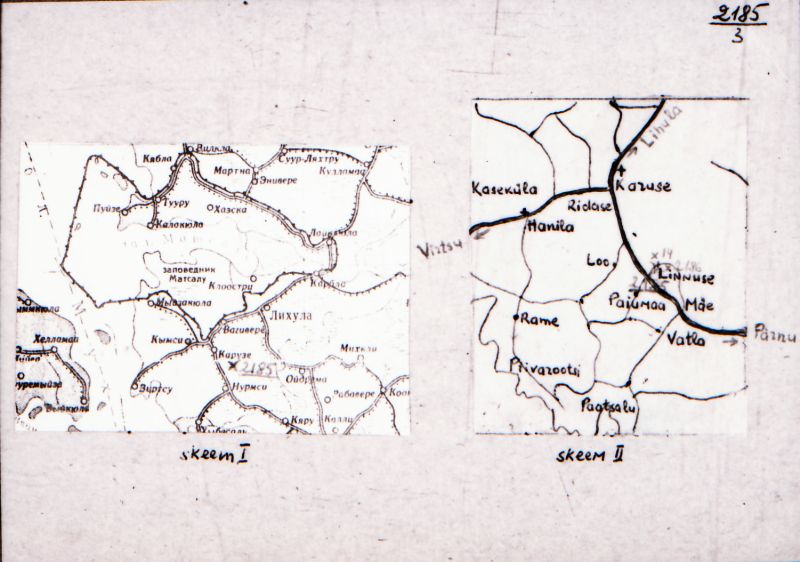 Negatiiv.  Linnuse. Asula.
Ü.p. 1976.
