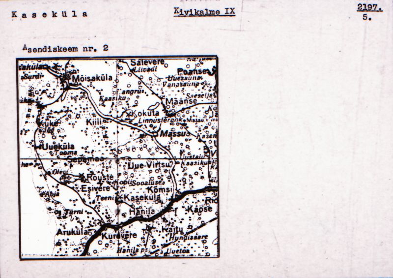 Negatiiv. Kaseküla. Kivikalme IX.
Ü.p. 1976.