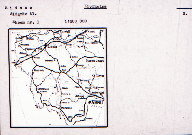 Negatiiv. Ridase kivikalme.
Ü.p. 1976.