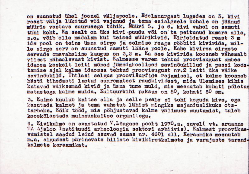 Negatiiv. Vatla kivikalme II.
Ü.p. 1976.