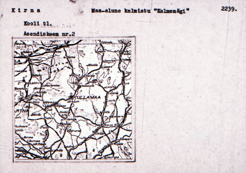 Negatiiv. Kirna. Maa-alune kalmistu ("Kalmumägi").
Ü.p. 1976.