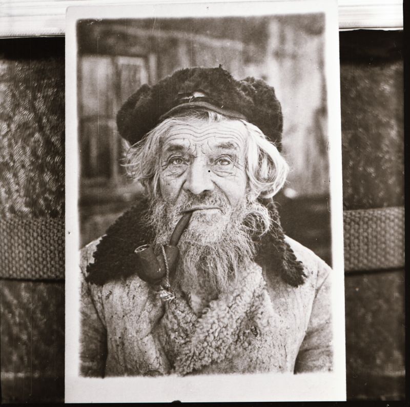 Negatiiv.  Vana talumees. 
Ü.p. fondi fotost 02.04.1980.a.
Kopeerija: Peeter Tooming.